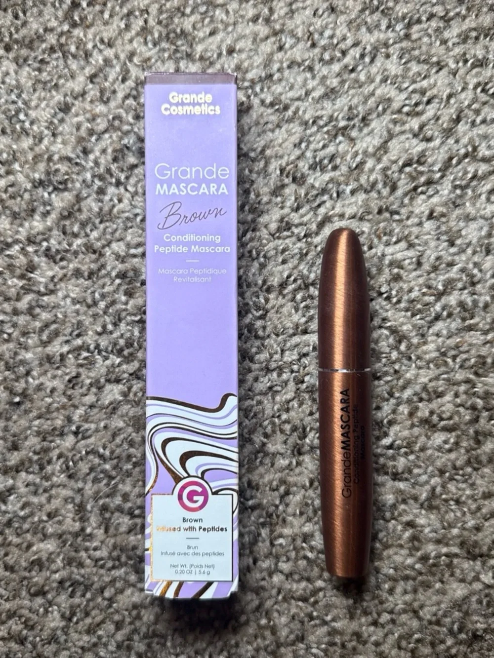 Grande Mascara Conditioning Peptide Mascara — Brown
